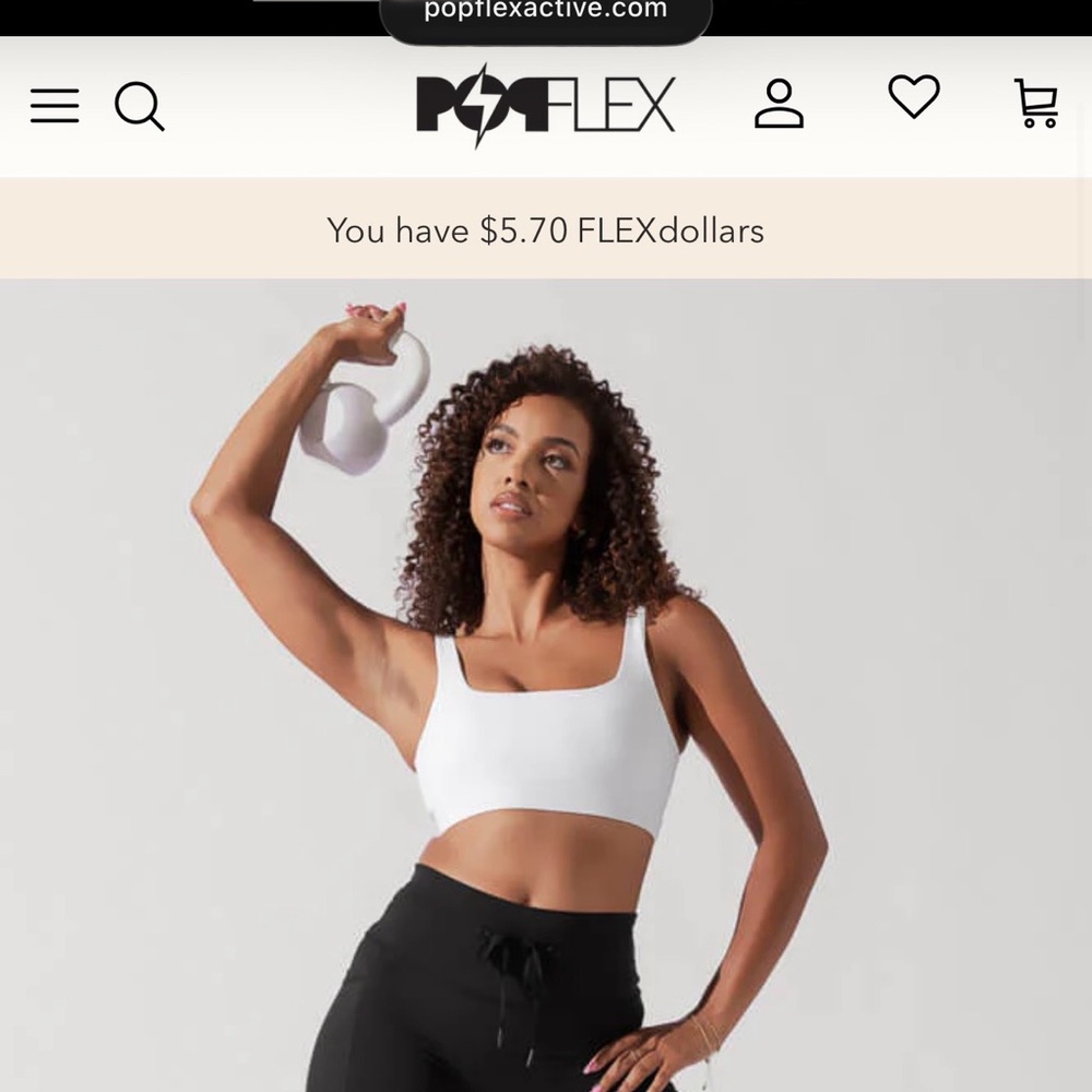 Popflex Cool White Tone Bra